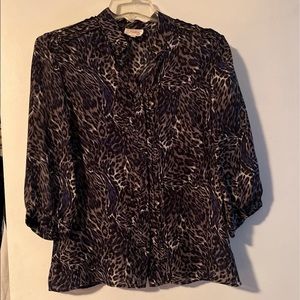 Parker leopard blouse